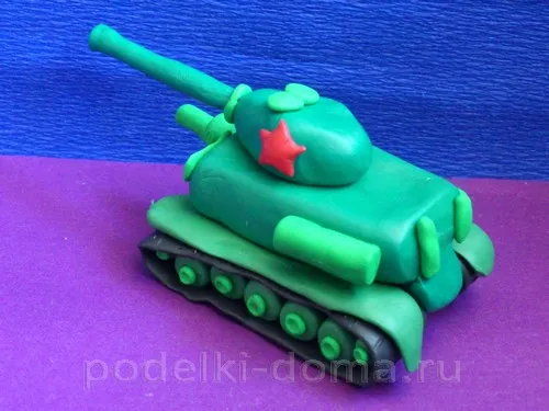 танк из пластилина Т-3417