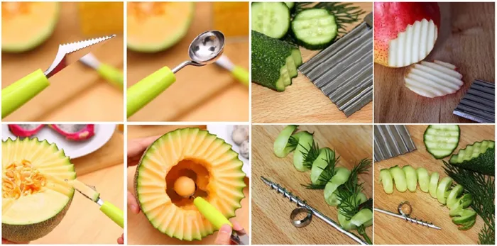 ножи для карвинга из овощей и фруктов