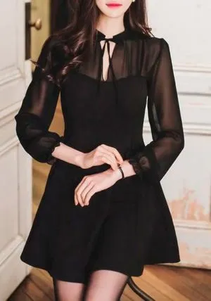 черное платье фото