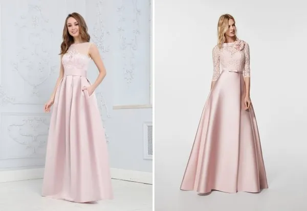 нежно розовое платье на выпускной