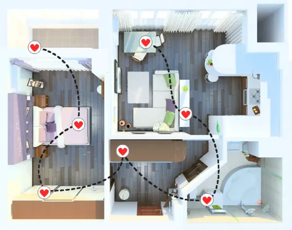 План для прохождения квеста в типовой квартире