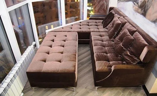 большой диван для террасы