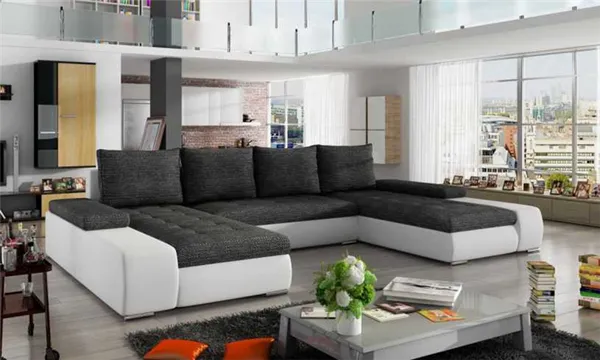 П-образный диван: примеры идеального размещения в интерьере. а также фото новинок дизайна