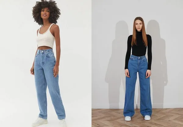 прямые женские джинсы