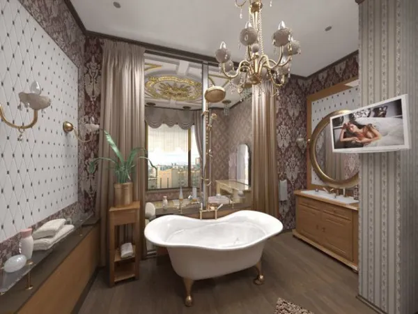 люстра в ванную комнату в классическом стиле