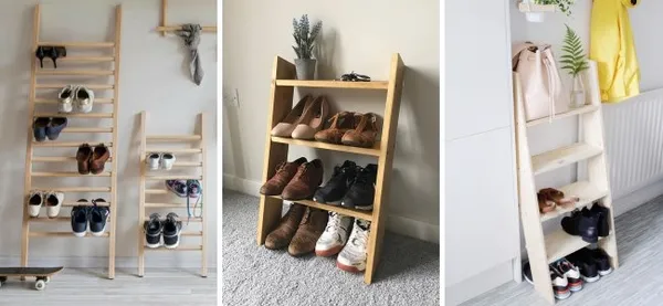 Простые идеи полок для хранения обуви в прихожей
