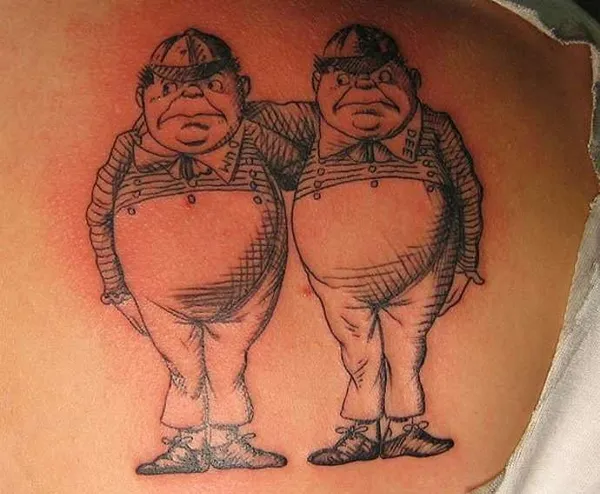 два одинаковых мужика на татуировке
