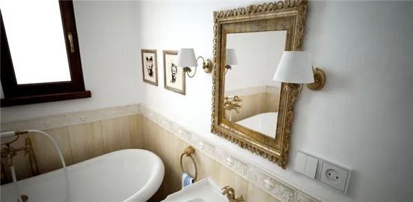 навесное зеркало в ванную