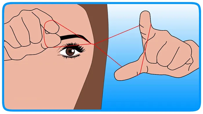 Как выщипать брови ниткой