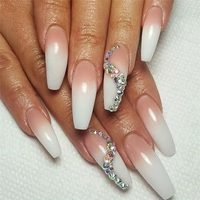 Ballerina-nails (балерина): идеи дизайна ногтей и способы создания формы в разных техниках