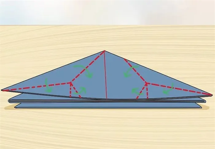 Этапы сборки оригами-волка