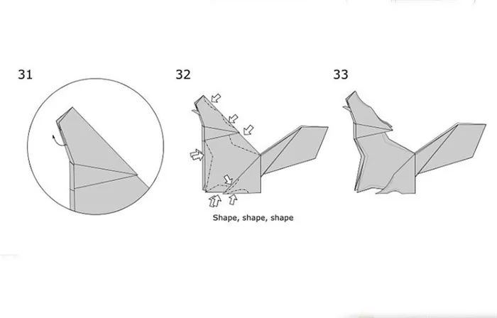Оригами своими руками: волк - Идеи для оригинального творчества