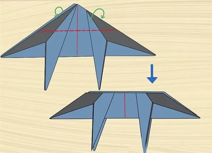 Этапы сборки оригами-волка