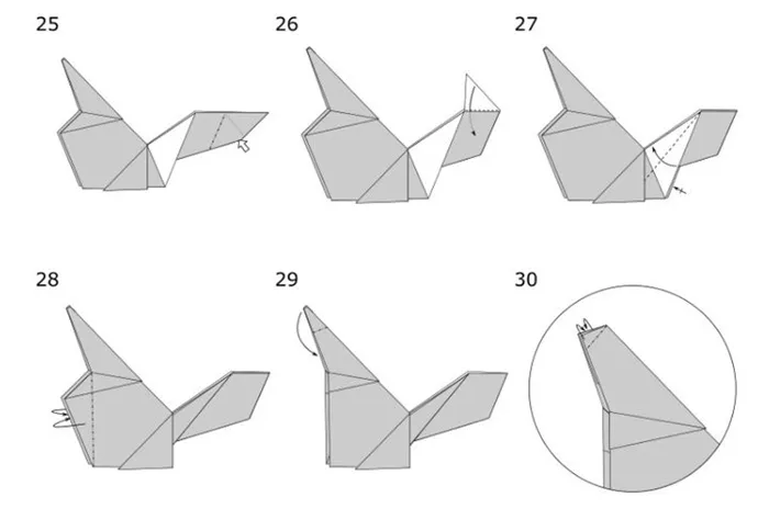 Оригами своими руками: волк - Идеи для оригинального творчества