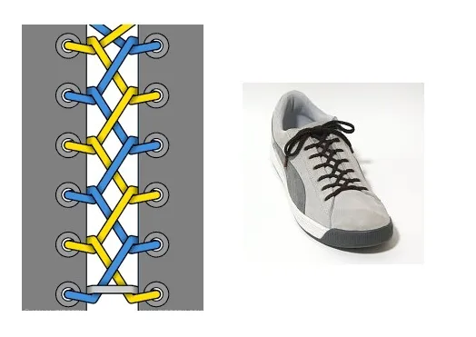 Как зашнуровать кроссовки и кеды правильно? Виды и способы шнуровки кроссовок с 4, 5, 6, 7 дырками. Как красиво завязывать бантики на кроссовках и кедах