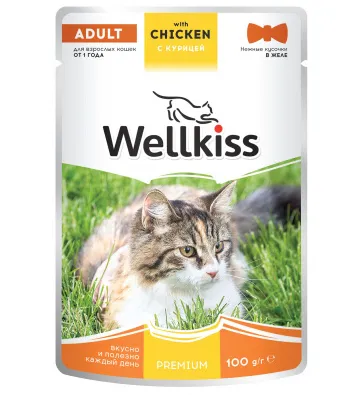 Корм для кошек и кошачьи консервы Wellkiss