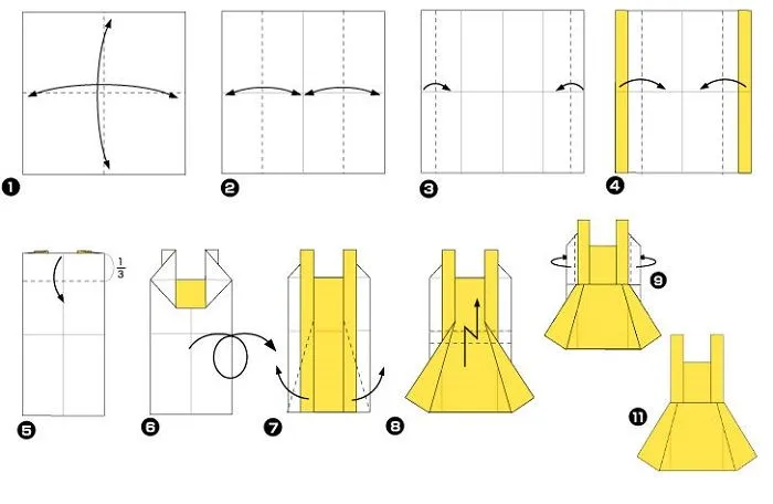 Сарафан (схема складывания)