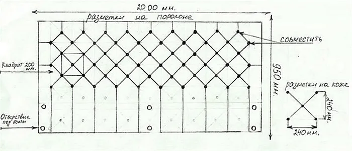 Пример чертежа для выполнения каретной стяжки