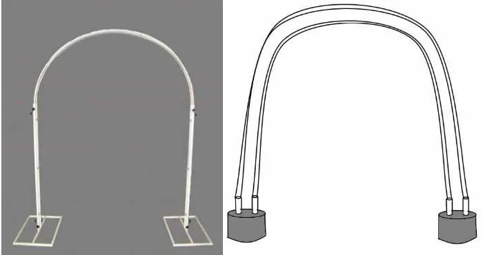 Каркасы для декорирования – будущая свадебная арка
