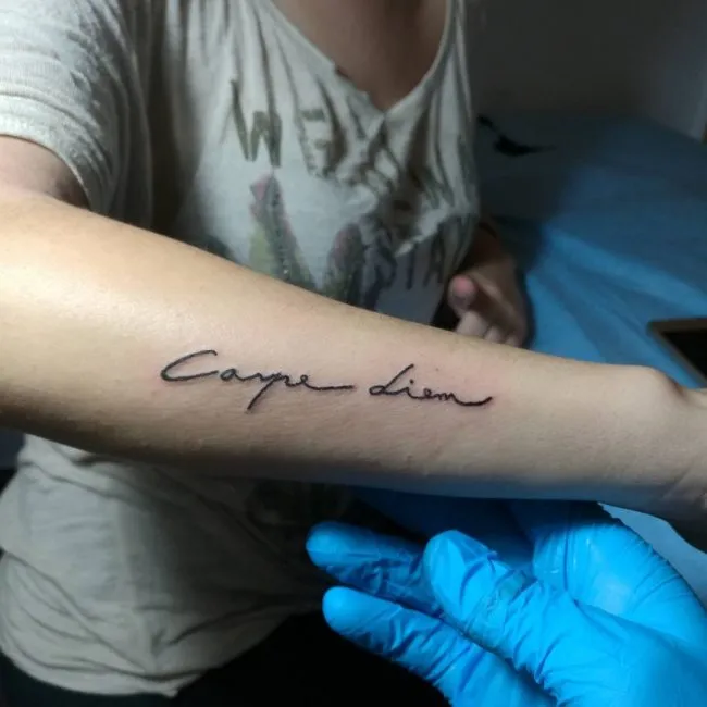 carpe diem tattoo